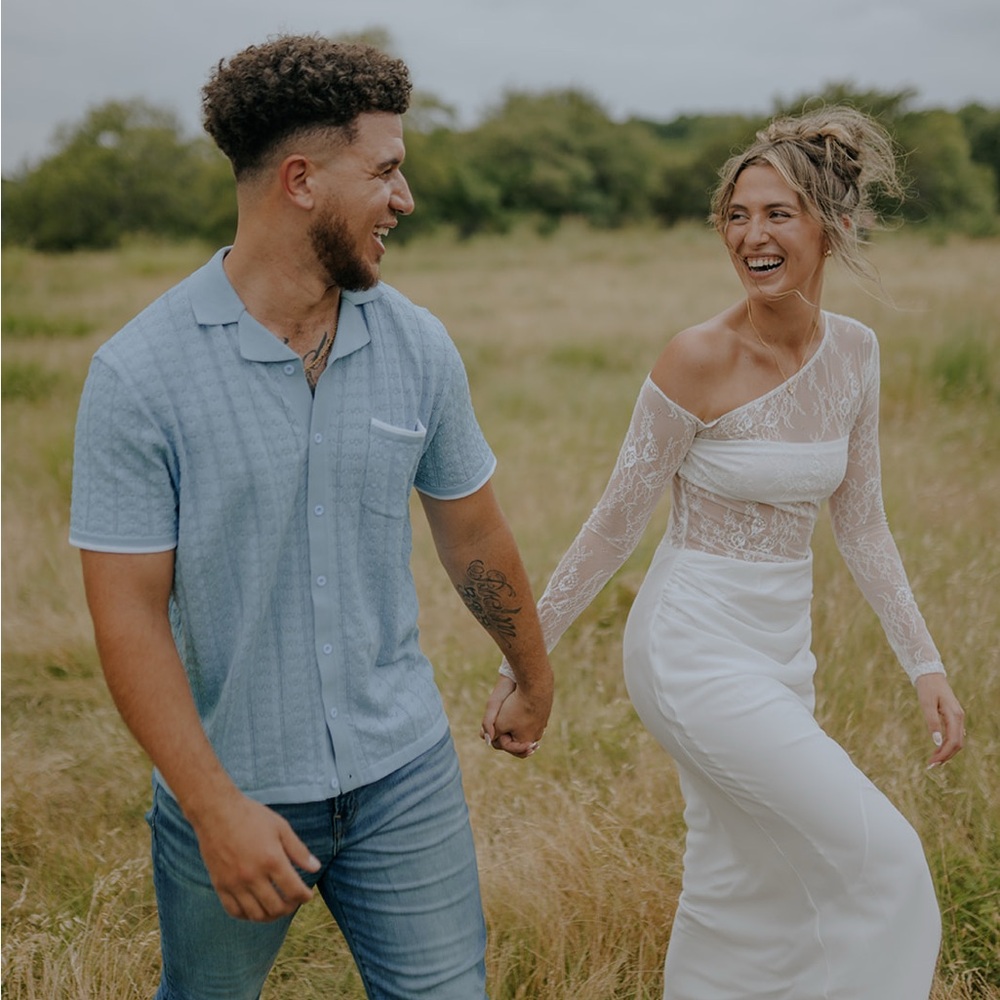 Peppermayo White Lace Long Sleeve Dress